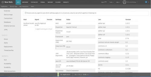 JVM parameters and dependencies