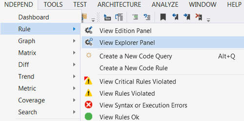 NDepend_menu