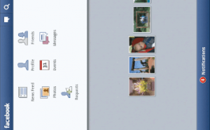Facebook sur tablette