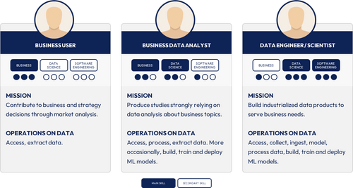 Example of a high-level classification of users.