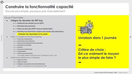 Construire la fonctionnalité capacité 