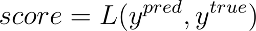 Figure 20: Expression du score de la prédiction