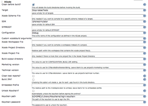 Configure Xcode plugin