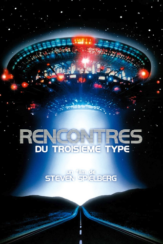 Affiche du film "Rencontres du troisième type" de Steven Spielberg