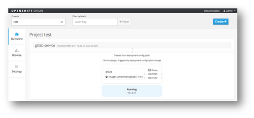 OpenShift v3 administration web Portal