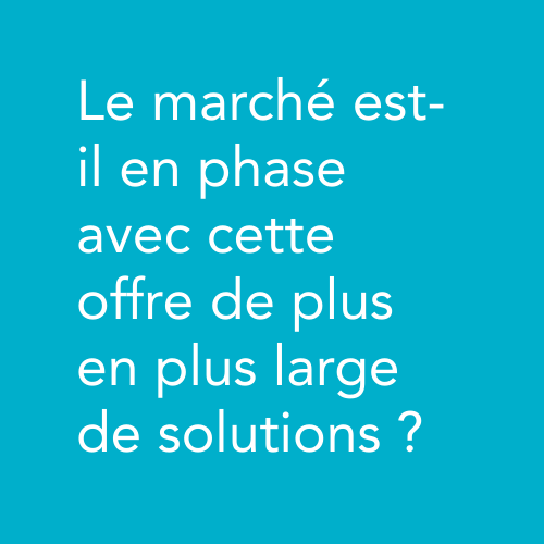 Le marché est-il en phase avec cette offre de plus en plus large de solutions ?