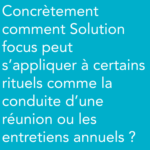 Solution Focus et rituels