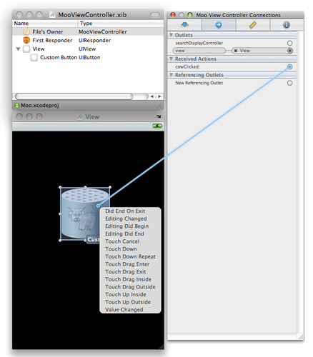 Figure 5 – Connexion de l’action